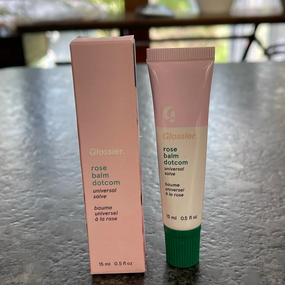 Glossier Rose Balm Dotcom Universal Salve instant lasting hydration light pink